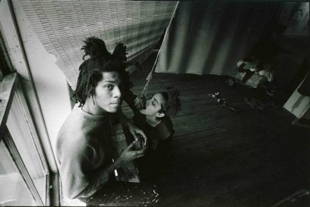 Jean-Michel Basquiat and Madonna 198?