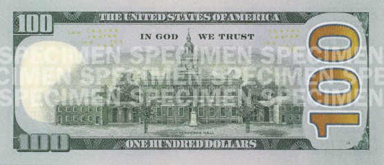 New-Franklin-100-dollar-bill-back