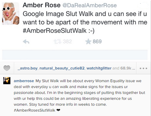 amber rose slut walk