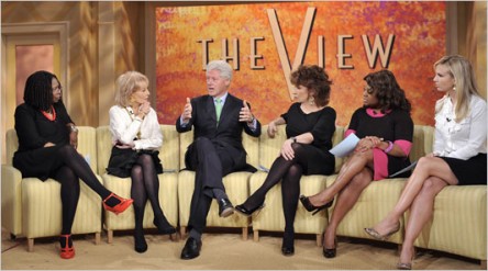Bill Clinton on The View 2011. Self Explanatory.