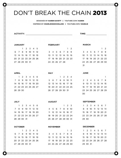 Calendar design developed by Karen Kavett www.KarenKavett.com