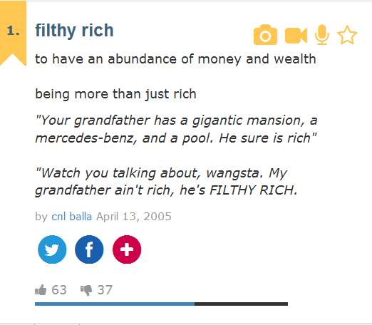 filthy rich