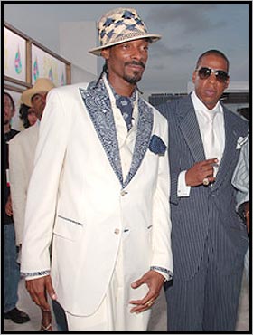 Jay Z & Snoop Dogg at the funeral of Pimp C - 2008