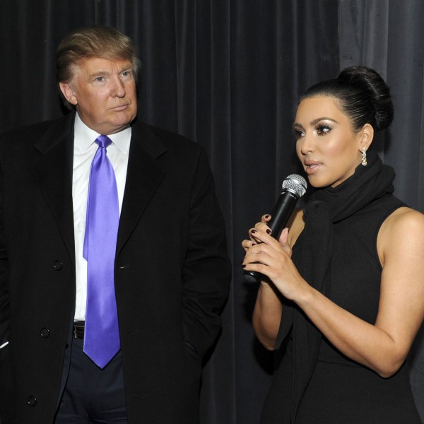 Television Personality Donald Trump and Kim Kardashian attend the celebration of Perfumania and Kim Kardashian?s appearance on NBC?s "The Apprentice" at the Provocateur at The Hotel Gansevoort on November 10, 2010 in New York, New York.