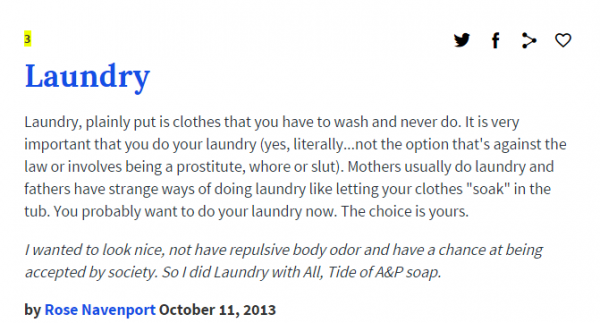 laundry