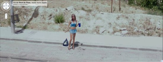 Prostitutes In Spain via Google Street Maps.