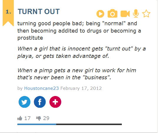 turnt out