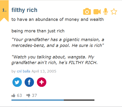 TO BE FILTHY RICH It s The Ladies Choice Like Everything Else In Life 